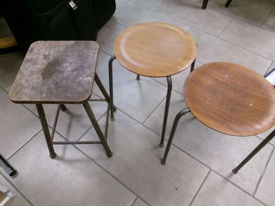 3x2 stk. gamle skamler 2 Kunne være Arne Jacobsen