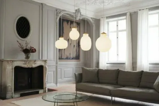 Nordlux raito 30 oval pendel hvid messing(ubrugt)