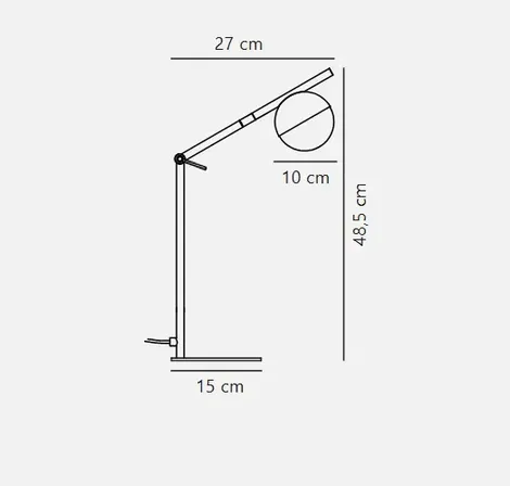 Nordlux contina bordlampe messing(ubrugt)