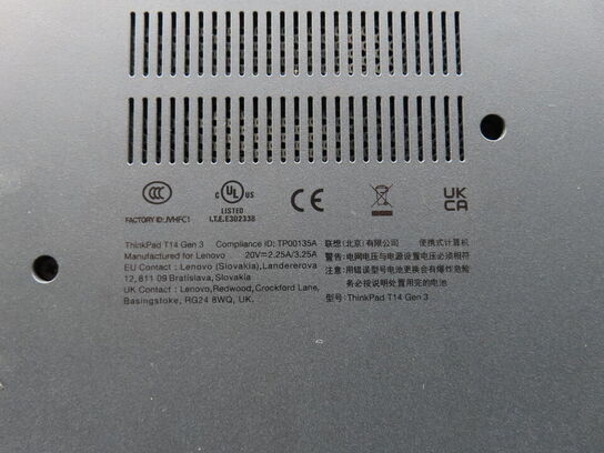 Bærbar PC, LENOVO THINKPAD T14 Gen3 Magnesium