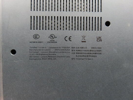 Bærbar PC, LENOVO THINKPAD T14 Gen3 Magnesium