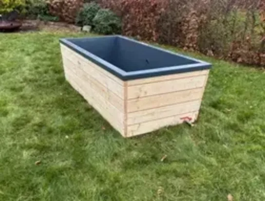 Vildmarksbad med gasvarmer