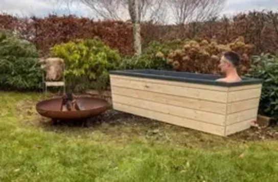 Vildmarksbad med gasvarmer