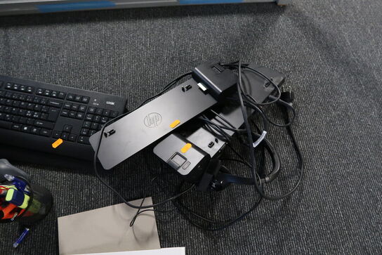 2 stk. tastaturer, muse, dockingstationer HP