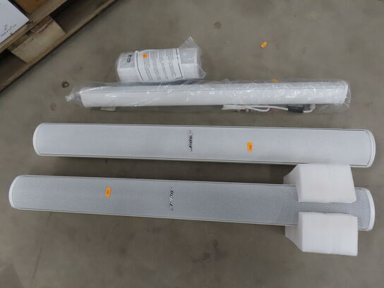 Palle med blandede højtalere og ophæng BOSE, WORK, MONACOR mv.