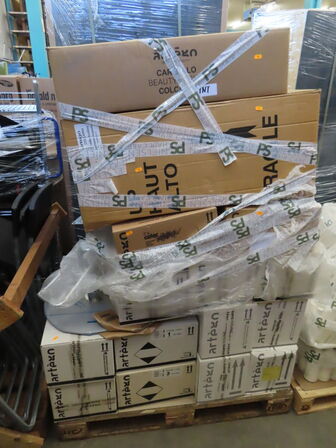 Palle med blandede ting fra frisørsalon