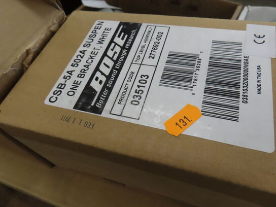 Palle med blandede højtalere og ophæng BOSE, WORK, MONACOR mv.