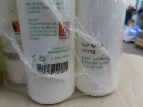 Palle med blandede frisørprodukter