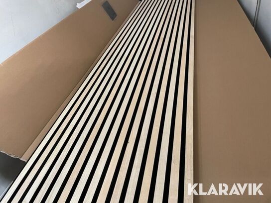 Byggematerialer, Gulv, Akustik auktion, akustikpaneler, akustikfliser, skruer mm. i forskellige størrelser