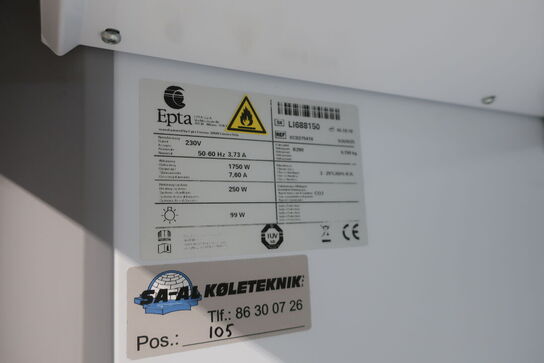 Kummefryser AHT Miami 250 samt skabsfryser EPTA SOUIV25