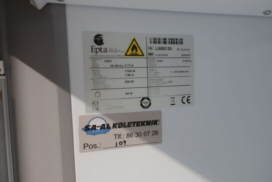 Kummefryser AHT Miami 250 samt skabsfryser EPTA SOUIV25