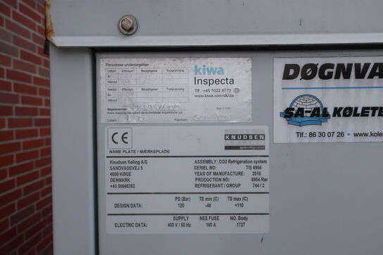 Køle-/fryseanlæg KNUDSEN KØLING T/S 6954 - GÜNTNER GGHC CD 063