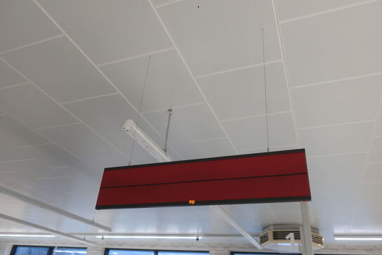 Diverse lofthængte skilte