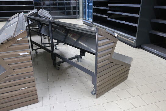 10 stk. butiksvogne med hjul 