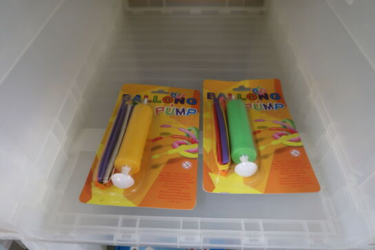 2 stk. pumper samt balloner
