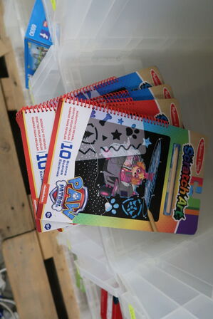 5 stk. tegne/skrabe bøger SCRATCH ART