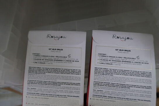 2 stk. neglelaksæt m.m. ROSAJOU