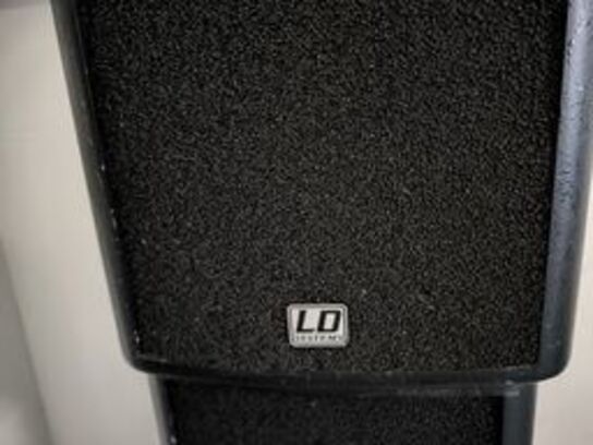 Subwoofer LD SYSTEMS DAVE15+ og 2 stk. højttalere LD SYSTEMS LD DAVE 15+