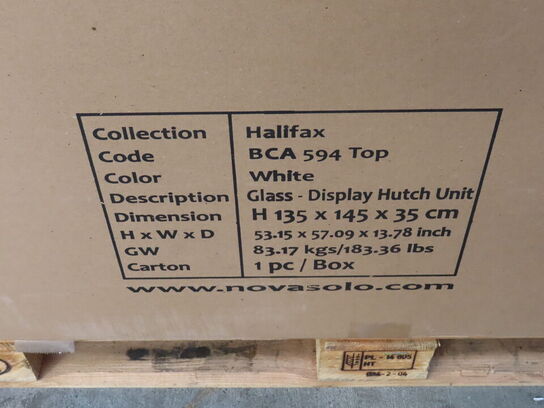Vitrineskab NOVASOLO HALIFAX BCA 594 TOP