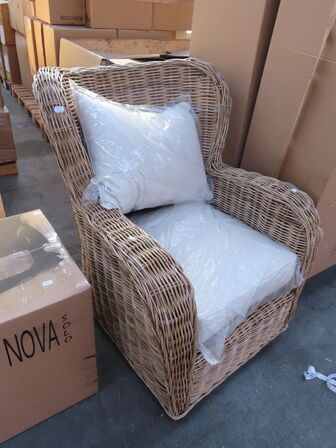 Kurvestol med hynder NOVA SOLO