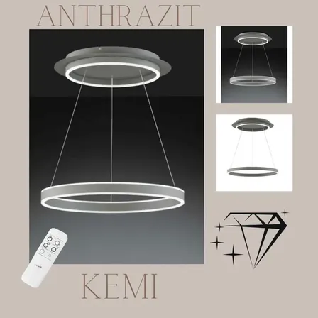 Wofi kemi led pendel m. fjernbetjening 60 cm(ubrugt)