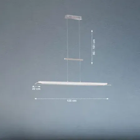 Fischer og honsel nana led krom pendel m. lysdæmper cct(ubrugt)