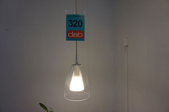 4 stk Loftpendeller i glas Ø: 145 mm 