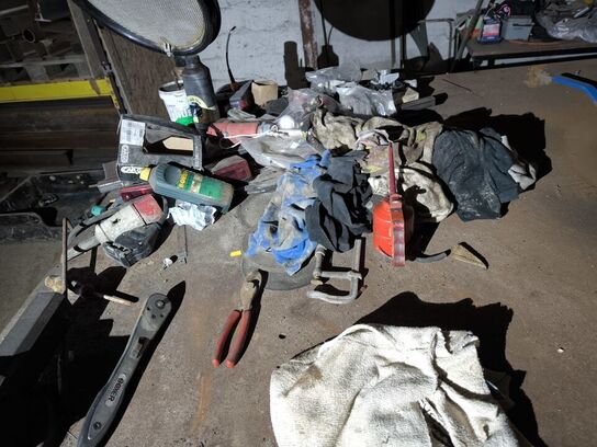 Svejsebord med skruestik