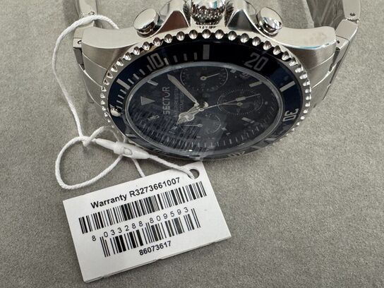 Armbåndsur SECTOR 230 43MM CHR BLUE DIAL BR SS
