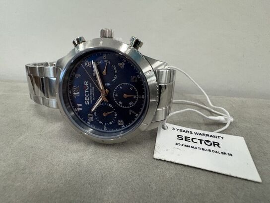 Armbåndsur SECTOR 270 41MM MULTI BLUE DIAL BR SS