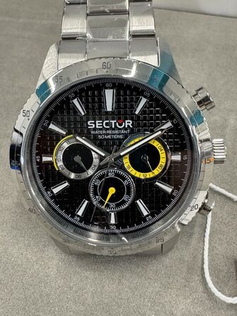 Armbåndsur SECTOR 270 45MM MULT BLACK DIAL BR SS