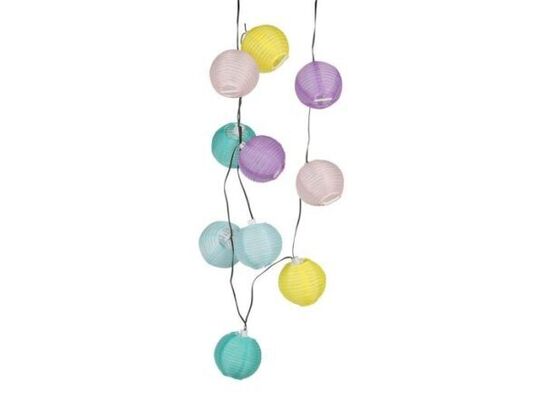 3 stk. lanternekæde - 10 led solcelledrevet  2,4m(ubrugt)