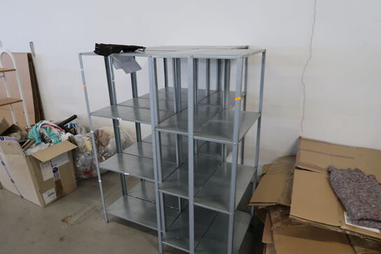 15 stk. lagerreoler, klapbord, whiteboard, div. Lagerreoler og butiksinventar