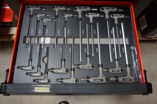 Widmann Steel Top værktøjsvogn. Syv skuffer inkl. værktøj 