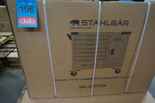 Værktøjsvogn, Stahlbär, 7 skuffer inkl. Værktøj. Grey 