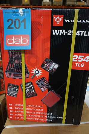 Widmann WM-254TLG: 254 stykker professionelt værktøjssæt i trolley   