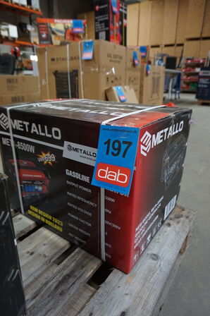 Metallo Meta-8500W luftkølet professionel benzingenerator