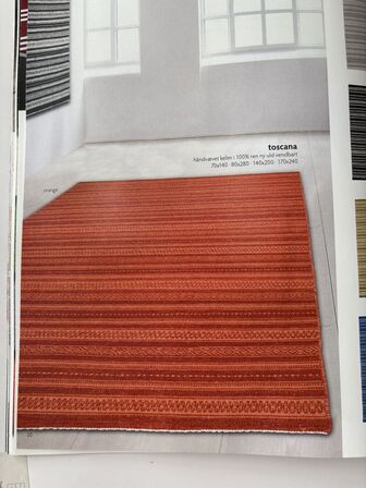 Gulvtæppe KILROY INDBO TOSCANA Rød/Orange 80 x 280
