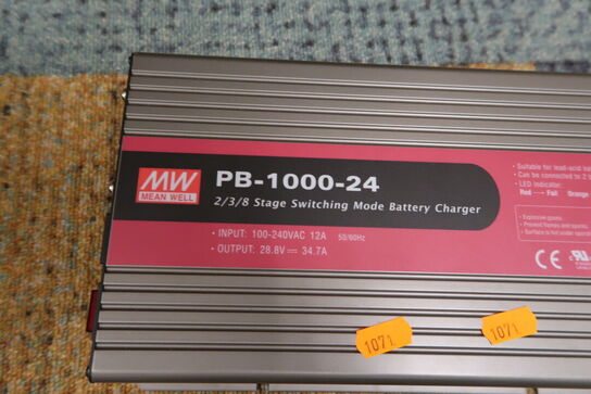 Batteri lader MEAN WELL PB-1000-24
