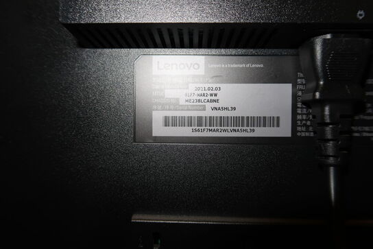 2 stk. computerskærme LENOVO T27i-30, tastatur, mus og dockingstation