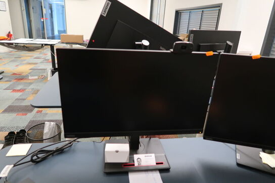 2 stk. computerskærme LENOVO T27i-30, tastatur, mus og dockingstation