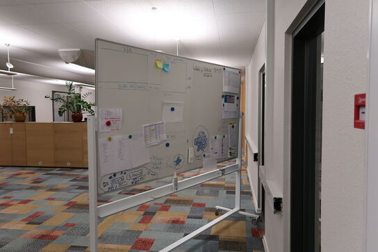 Whiteboard på stativ