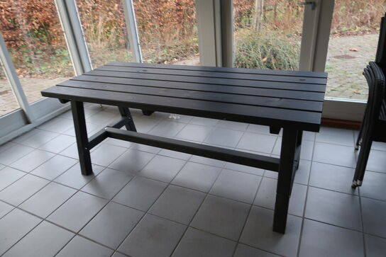 Havebord samt 6 stk. havestole