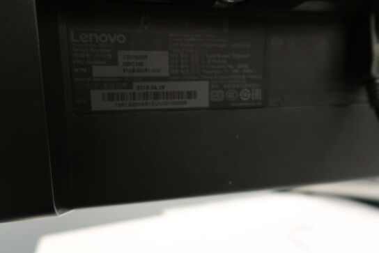 2 stk. computerskærme LENOVO T23i-10, tastatur, mus, dockingstation, headset, webcam