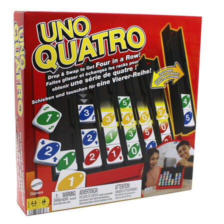 2 stk. uno quatro mattel(ubrugt)