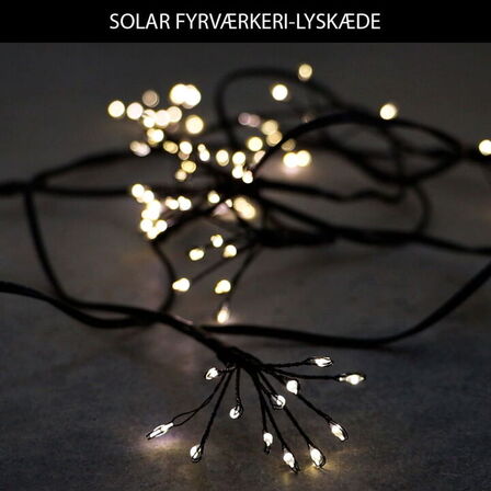 5 stk. solar fyrværkeri-lyskæde(ubrugt)