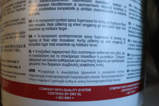 60kg Epoxy flisefuge / lim