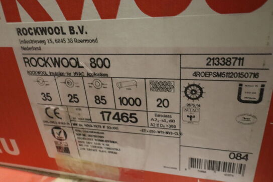 70-75 stk Rockwool rørskåle