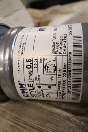 240 stk Trykbeholdere drikkevand 0,5 l