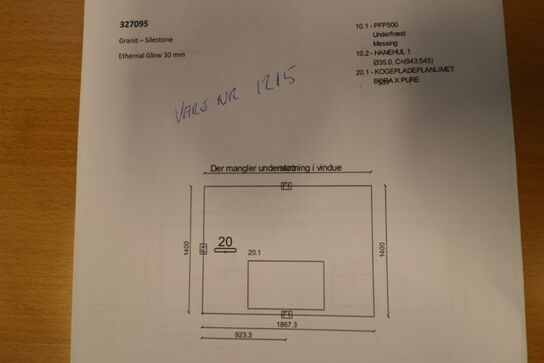 Køkken Bordplade Silestone Granit